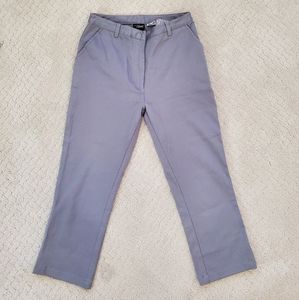 Vintage High Waisted Grey Capri Pants